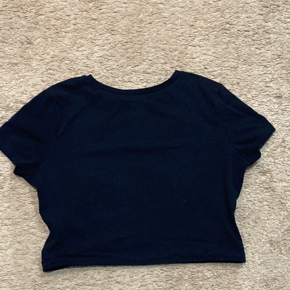 Black crop top